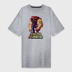 Женская футболка-платье Cупер Марио