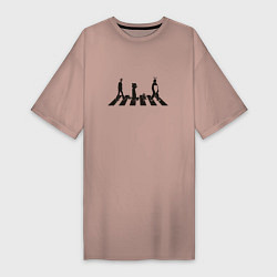 Женская футболка-платье Beatles thriller