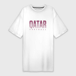 Женская футболка-платье Qatar - football