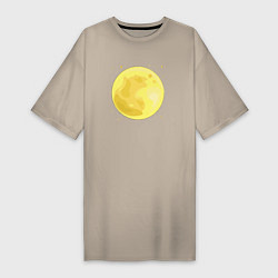Женская футболка-платье Луна и звезды