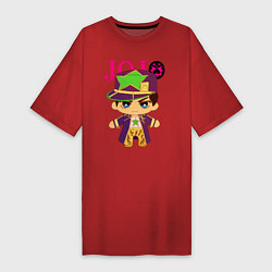 Женская футболка-платье Little Jotaro Cujo - JoJo Bizarre Adventure