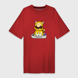 Женская футболка-платье Mario super kitty