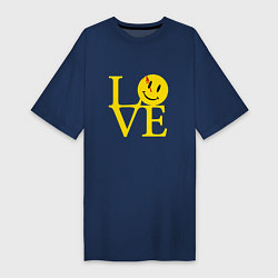 Женская футболка-платье Smile love