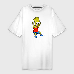 Женская футболка-платье Барт прыгает