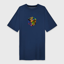 Женская футболка-платье Кубик-рубик