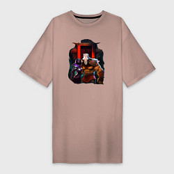 Женская футболка-платье Templar Assassin and Juggernaut