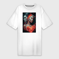 Женская футболка-платье Борьба за любовь