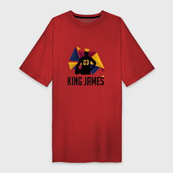 Футболка женская-платье King James 23, цвет: красный