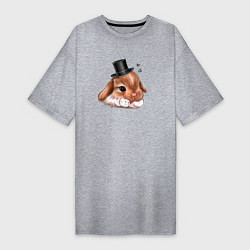 Женская футболка-платье Мистер кролик
