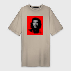 Женская футболка-платье Че Гевара расплывчатая иллюзия