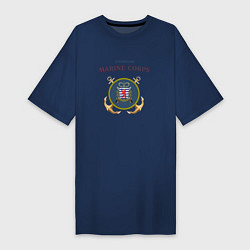 Женская футболка-платье Корпус морской пехоты княжества Люксембург