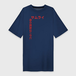 Женская футболка-платье Японские иероглифы