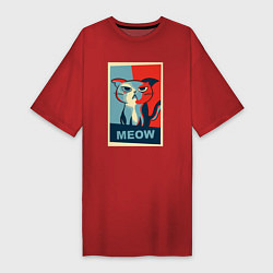 Женская футболка-платье Meow obey
