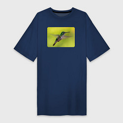 Женская футболка-платье Милая колибри