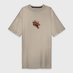 Женская футболка-платье Японский дракон Irezumi