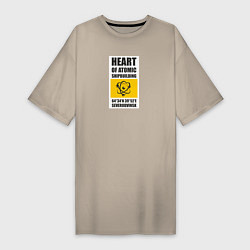 Женская футболка-платье Северодвинск сердце атомного флота