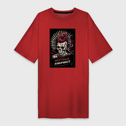 Женская футболка-платье Мертвый анархист