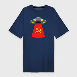 Женская футболка-платье Тарелка СССР