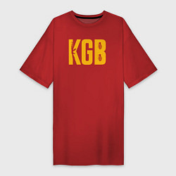 Футболка женская-платье KGB, цвет: красный