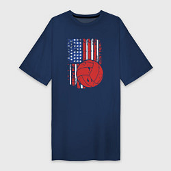 Женская футболка-платье Волейбол США