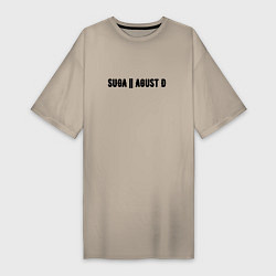 Женская футболка-платье SUGA Agust D