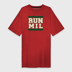 Женская футболка-платье Run Milwaukee Bucks