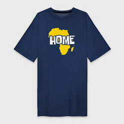 Женская футболка-платье Африка дом