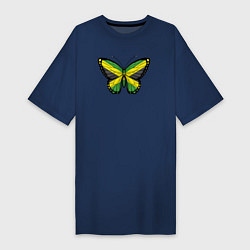 Женская футболка-платье Ямайка бабочка