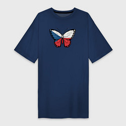 Женская футболка-платье Чехия бабочка