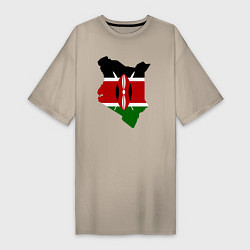 Женская футболка-платье Кения
