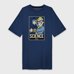 Футболка женская-платье Vault science, цвет: тёмно-синий