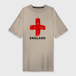 Женская футболка-платье England flag
