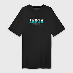 Женская футболка-платье Tokyo Inscription