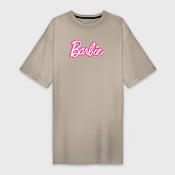 Женская футболка-платье Барби Фильм Логотип