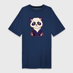 Женская футболка-платье Милашка панда