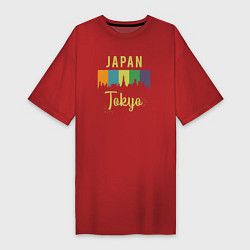 Женская футболка-платье Токио Япония
