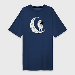 Женская футболка-платье Привет с луны