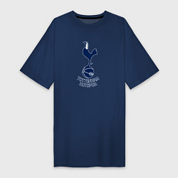 Футболка женская-платье Tottenham Hotspur fc sport, цвет: тёмно-синий