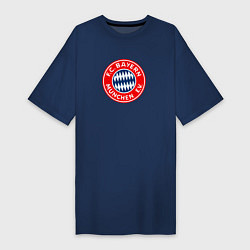 Футболка женская-платье Бавария клуб, цвет: тёмно-синий