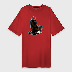 Женская футболка-платье Летящий орёл