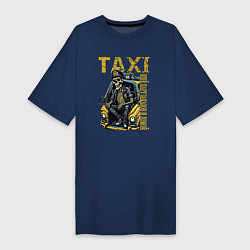 Женская футболка-платье Таксист на подработке