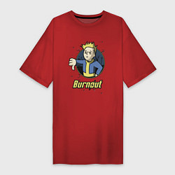 Женская футболка-платье Burnout - vault boy