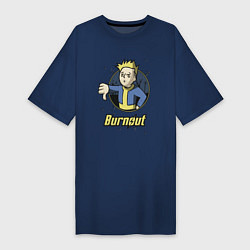 Женская футболка-платье Burnout - vault boy