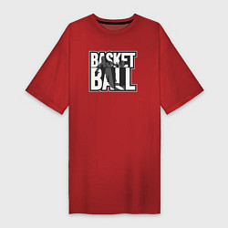 Женская футболка-платье Basketball play