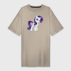 Женская футболка-платье Рарити из My Little Pony в кино