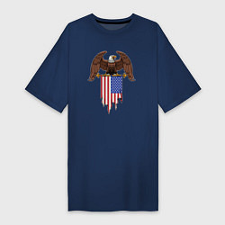 Женская футболка-платье США орёл