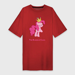 Женская футболка-платье Королева тортиков Пинки Пай