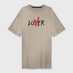 Женская футболка-платье Loser lover