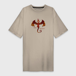 Женская футболка-платье Мать драконов дракониха