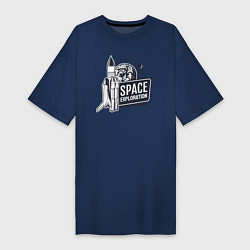 Женская футболка-платье Исследование космоса
